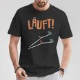 Läuft Krückück [German Language] Black S T-Shirt Lustige Geschenke